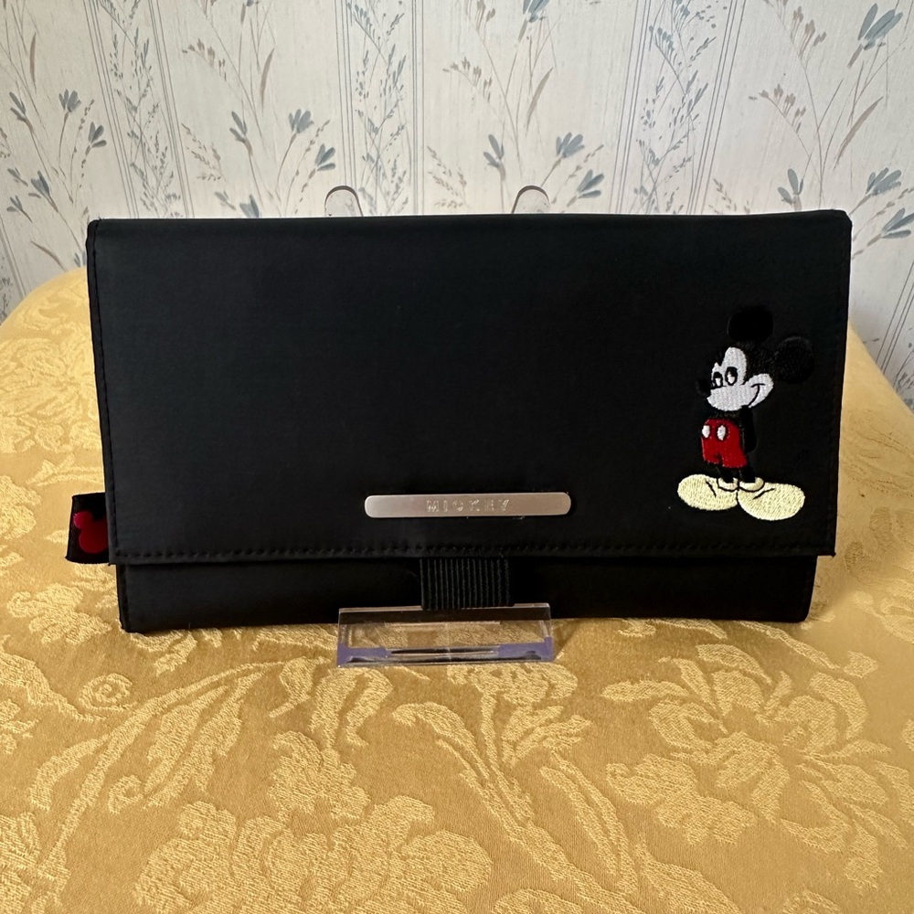Mickey Mouse Black Nylon Wallet - Picture 1 of 14